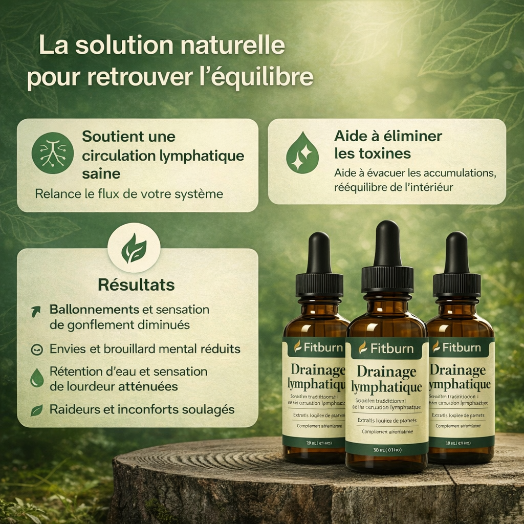Drainage Lymphatique Liquide – Visage Affiné, Jambes Légères, Ventre Plat